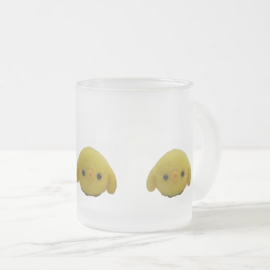 鶏 フロストグラスマグカップ (正面右)