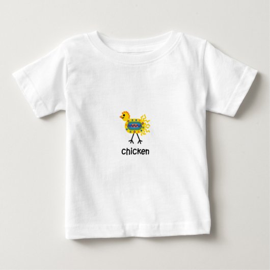 鶏 ベビーTシャツ (正面)