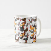 鶏-マグの多くそして多く コーヒーマグカップ (正面右)