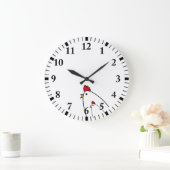 鶏 ラージ壁時計 (ホーム)