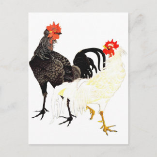 鶏 伊藤若冲 ニワトリ にわとり 日本画 ポストカード