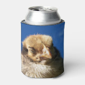 鶏，動物，雛，鳥，農場，マスク，かわいい 缶クーラー (缶正面)