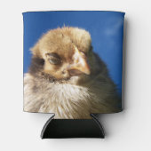 鶏，動物，雛，鳥，農場，マスク，かわいい 缶クーラー (正面)