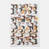 鶏-台所タオルの多くそして多く キッチンタオル (縦)