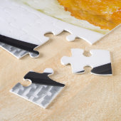 鶏、潰されたポテトおよびインゲンのナゲット ジグソーパズル (側面)