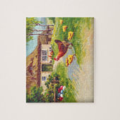 鶏、鶏、イースターエッグ ジグソーパズル (縦)