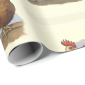 鶏·鶏·鶏·鶏 ラッピングペーパー (ロールコーナー)