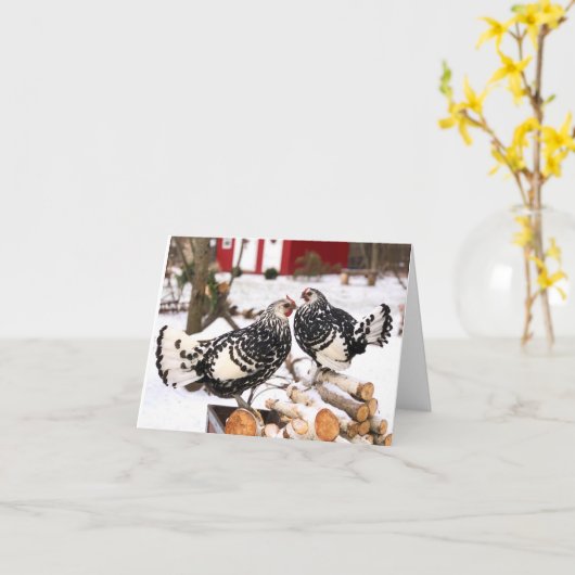 鶏Chick®からの鶏Notecards カード (黄色い花)