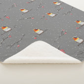 鶯の紋様 シェルパブランケット (3/4)