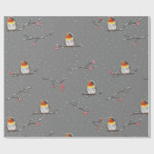 鶯の紋様 ラッピングペーパー (フラット)