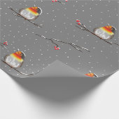 鶯の紋様 ラッピングペーパー (角)