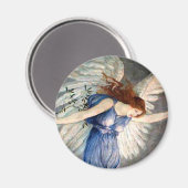 鶴の平和の天使 マグネット (正面/裏面)