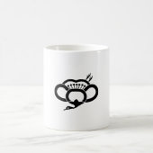 鶴の形をした影の梅 コーヒーマグカップ (中央)