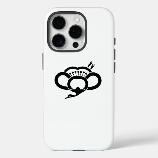 鶴の形をした影の梅 Case-Mate iPhoneケース (裏面)