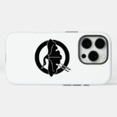 鶴の形をした銀杏の葉 Case-Mate iPhoneケース (裏面 (横))