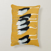 鶴の群日本のれ アクセントクッション (裏面(縦))