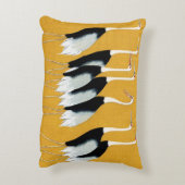 鶴の群日本のれ アクセントクッション (裏面(縦))