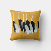 鶴の群日本のれ クッション (正面)