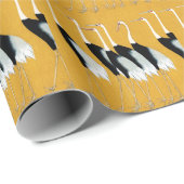 鶴の群日本のれ ラッピングペーパー (ロールコーナー)