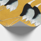 鶴の群日本のれ ラッピングペーパー (角)