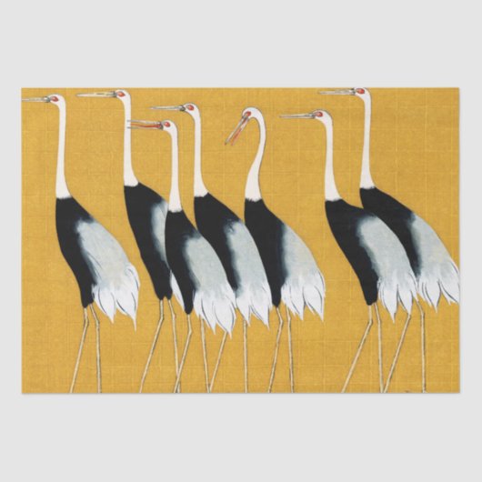 鶴の群日本のれ 薄葉紙 (正面)