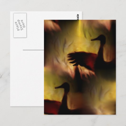 鶴の踊り ポストカード (正面/裏面)