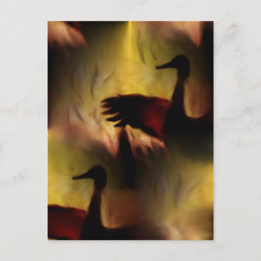 鶴の踊り ポストカード (正面)