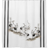 . .鶴の鳥の動物の湿原にシャワーカーテン シャワーカーテン (正面)