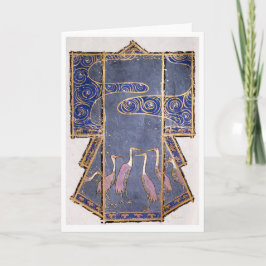 鶴や水をモチーフ日本のにした着物 カード