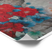 鶴中国の竹引用文 ポスター (角)