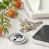 鶴割り桐 キーホルダー (側面)