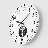 鶴割り桐 ラージ壁時計 (傾斜)