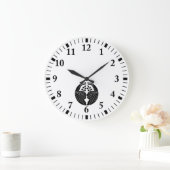 鶴割り桐 ラージ壁時計 (ホーム)