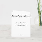 鶴尾形光琳日本のファインアート カード (裏面)