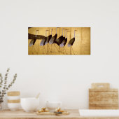 鶴尾形光琳日本のファインアート ポスター (キッチン)