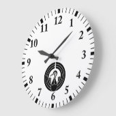 鶴形熨斗丸 ラージ壁時計 (傾斜)