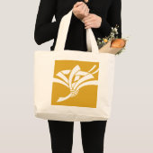 鶴形熨斗 ラージトートバッグ (正面(商品))