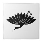 鶴形菊 タイル (正面)