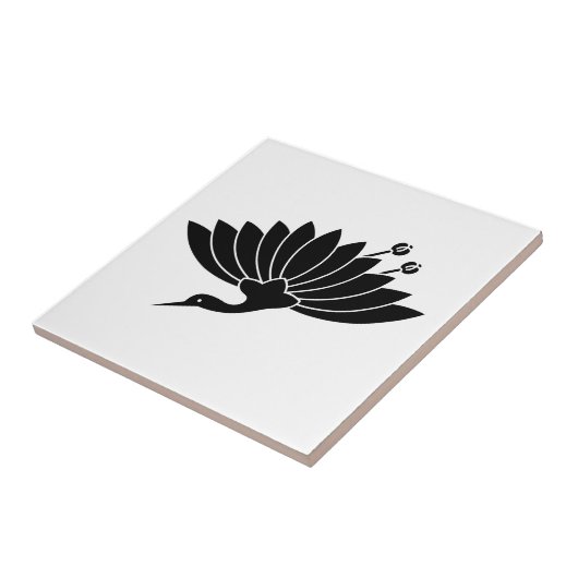 鶴形菊 タイル (側面)