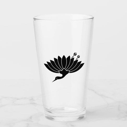 鶴形菊 タンブラーグラス (正面)