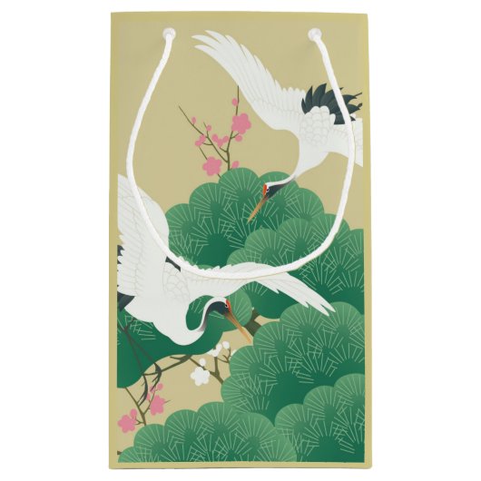 鶴日本のと松 スモールペーパーバッグ (裏面)