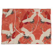 鶴日本のの着物抱き枕 ラージペーパーバッグ (正面)