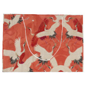 鶴日本のの着物抱き枕 ラージペーパーバッグ (裏面)