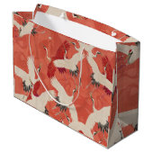 鶴日本のの着物抱き枕 ラージペーパーバッグ (裏面アングル)