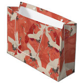 鶴日本のの着物抱き枕 ラージペーパーバッグ (正面アングル)