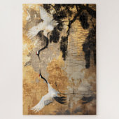 鶴日本のの鳥 ジグソーパズル (縦)