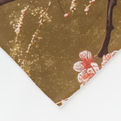 鶴日本のの鳥 フリースブランケット (角)