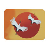 鶴日本のの鳥 マグネット (横)