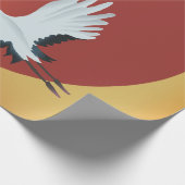 鶴日本のの鳥 ラッピングペーパー (角)