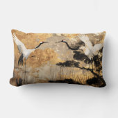 鶴日本のの鳥 ランバークッション (正面)